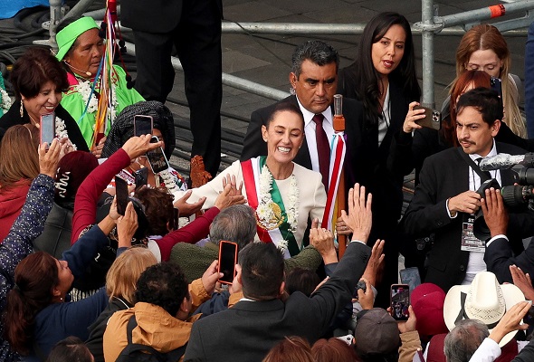 Sheinbaum sworn in as Mexico's first female president